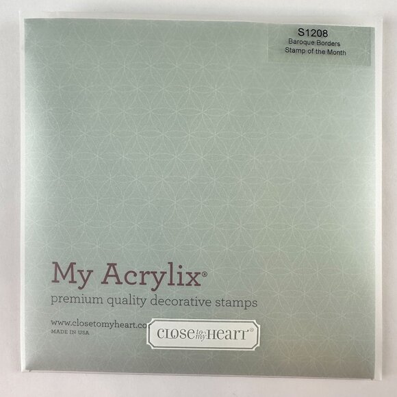 My Acrylix Baroque Borders Decorative Stamps By Close To My Heart S1208 - Picture 2 of 2